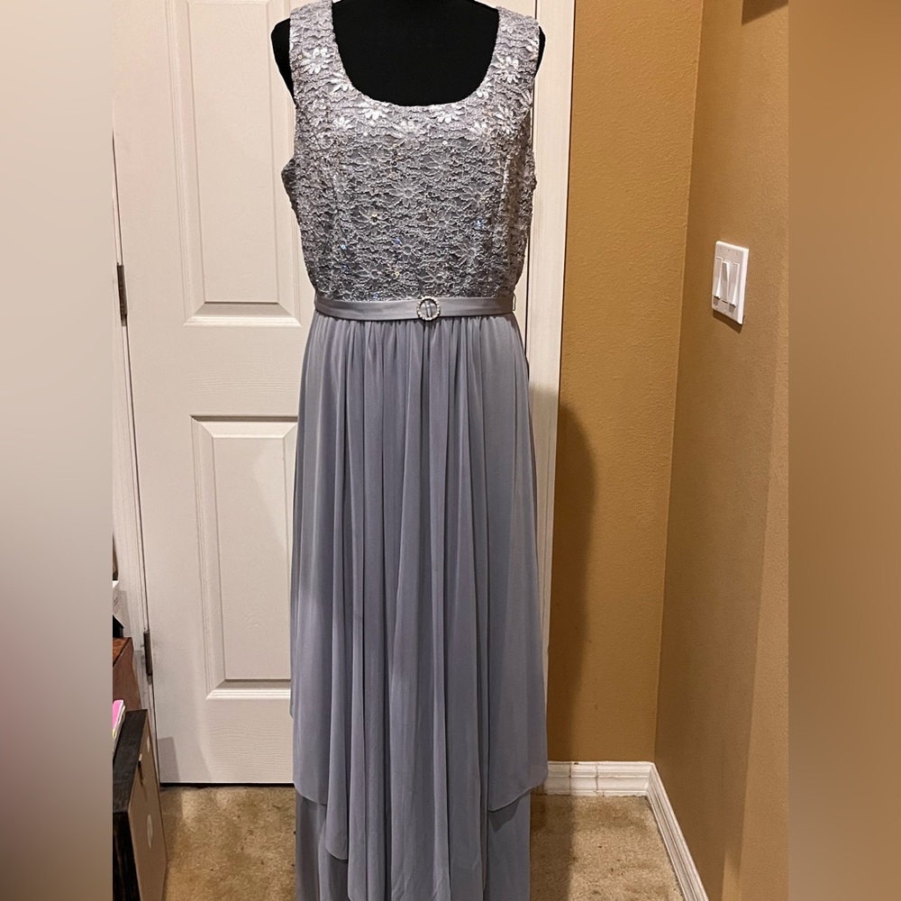 2 piece sequined lace jacket dress